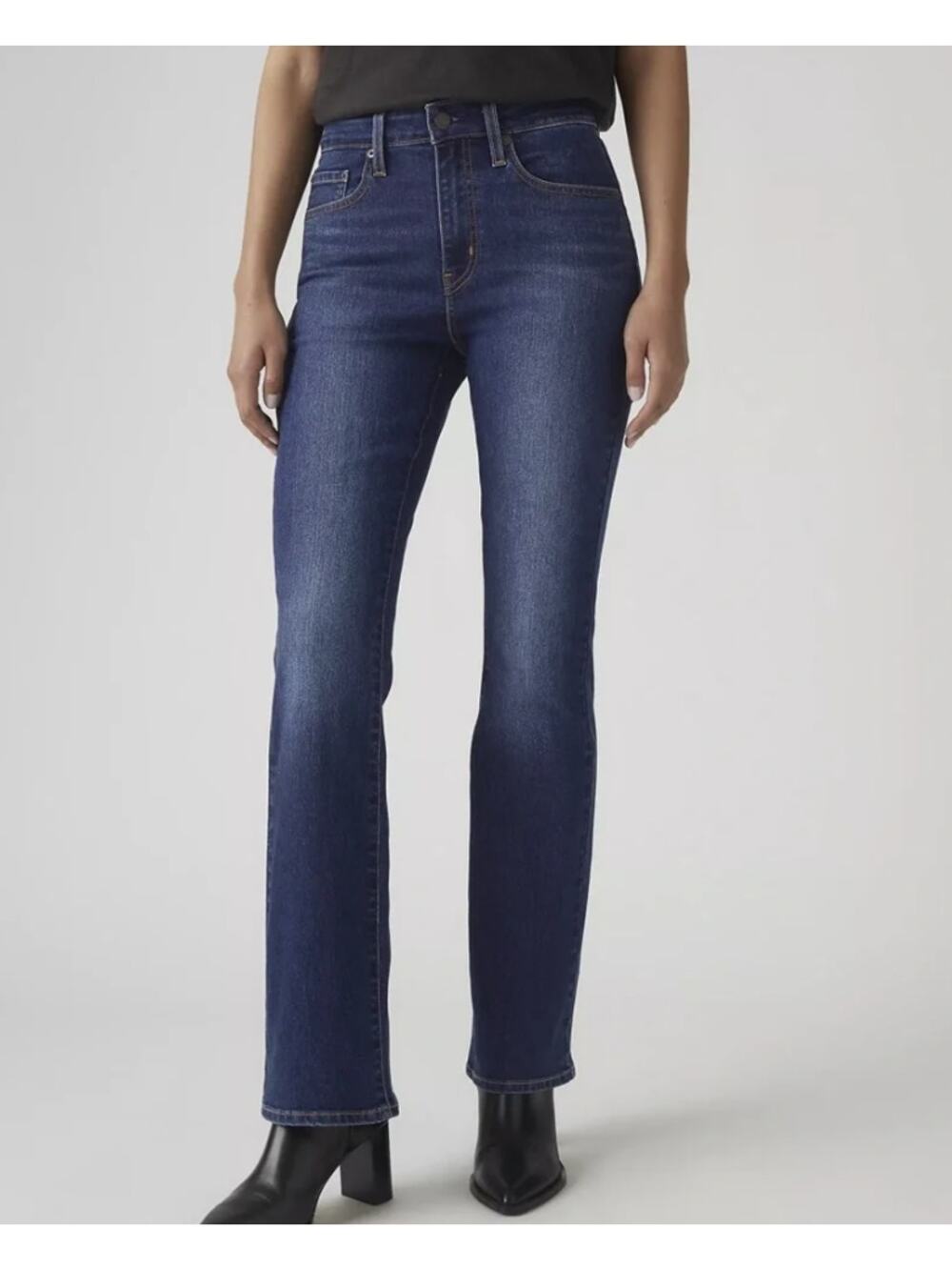 Levi's 725 High Rise Bootcut Jeans Medium Wash Denim Size 26